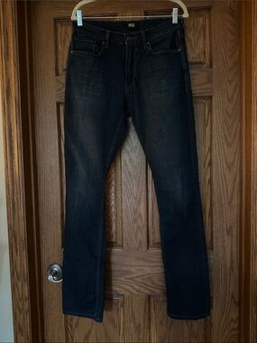 PAIGE Men's Slim Straight Jeans in Dark indigo Wash